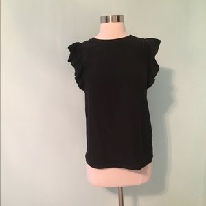 Kate Spade silk ruffle sleeve blouse